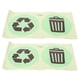 thumbnail image 2 of BRIGHTFUFU 1 Juego de pegatinas de reciclaje y basura que brillan en la oscuridad, símbolo de reciclaje, papelera, pegatinas de vinilo para botes de basura y contenedores de plástico metálico, 2 of 8