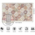 thumbnail image 3 of Moynesa 3'x5' Moroccan Trellis Area Rug, 3x5ft Washable Bedroom Rug Indoor Non-Slip, Small Oriental Accent Throw Rug for Kitchen Entryway Bathroom Living Room Office Carpet Orange, 3 of 7
