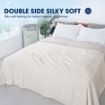 thumbnail image 5 of Cooling Comforter Queen Size Cool-Touch Design on Both Sides Soft Breathable,Lightweight Cool Blanket for Hot Sleepers and Night Sweats（ Ivory 90" x90” ）, 5 of 6