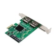 thumbnail image 4 of IO CREST SI-PEX40058 Carte Contrôleur HyperDuo 2 Ports SATA III 2 Ports eSATA III PCIe 2.0 x2 Vert, 4 of 5
