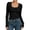 #0131-Black, variant on Womens Square Neck Long Sleeve Ribbed Knit Crop Top Fitted Basic Blouse Soft Stretch Casual Tops for Women