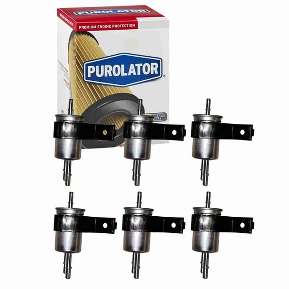 6 pc Purolator F65500 Fuel Filters for 1F1Z-9155-AD 1F1Z-9155-CA 23957 33735 33957 3957 73735 86735 86957 95735 ALG-4684 BF7739 BF7801 FG-1072 FG1072 FGI-204A G6626 G8861 G8861A GF-998 GF343 GF353