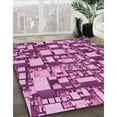 thumbnail image 2 of Ahgly Company Indoor Square Patterned Violet Purple Area Rugs, 5' Square, 2 of 6
