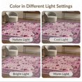 thumbnail image 7 of ODIKA Pink Print Leopard Cheetah Spotted Cluster Flannel Boho Motif for Queen Size Bedroom, Under Bed, Master Suite, Foldable Easy Care, 7 of 7