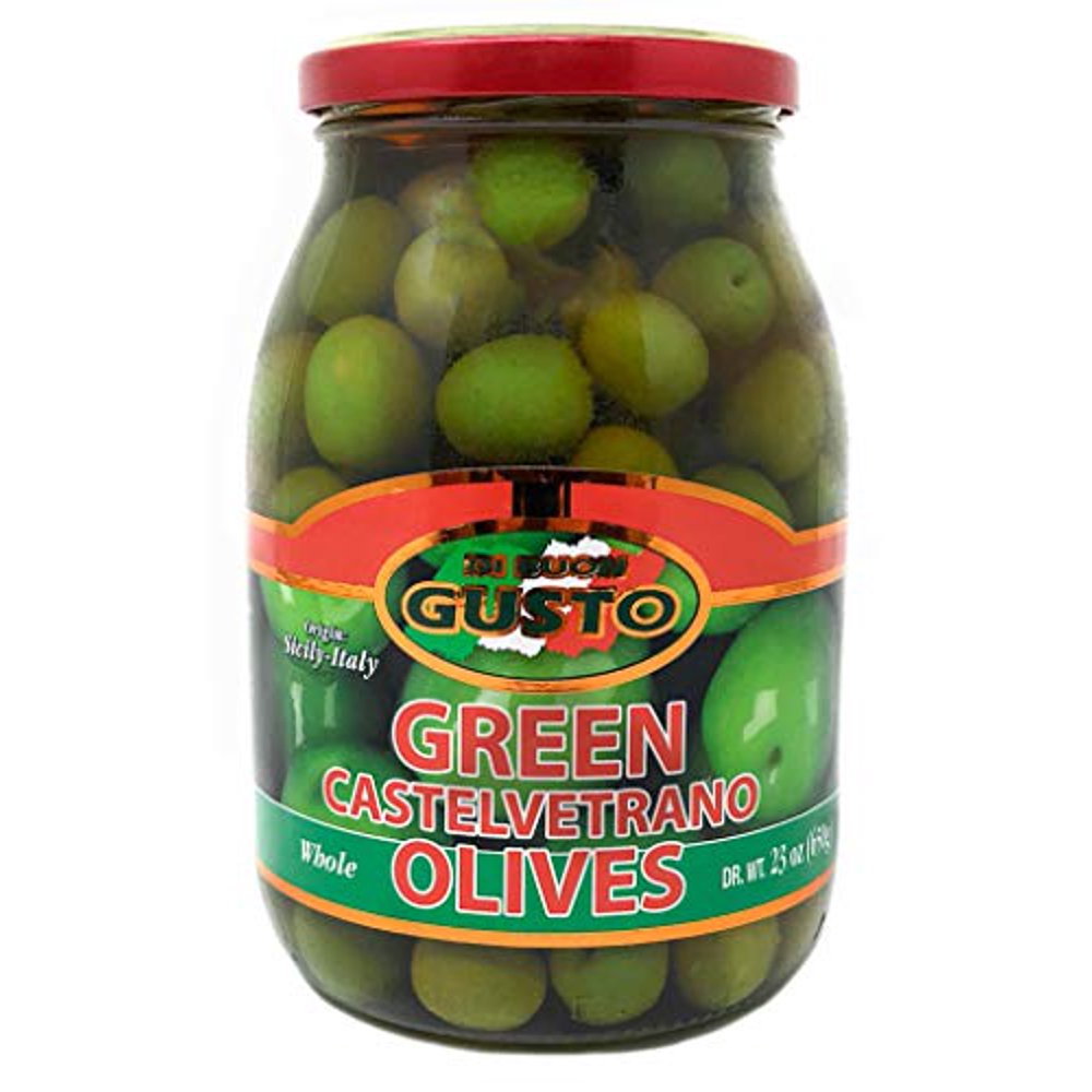 Gusto Italian Whole Green Castelvetrano Olives 23 Ounce Jar Walmart