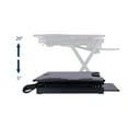 thumbnail image 4 of Rocelco Convertisseur de Bureau Assis-Debout 46 Pouces Rehausseur de Luxe Réglable avec USB, Noir, 4 of 9