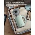 thumbnail image 3 of Sekaer Small Electric Kettle, Hot Water Boiler Mini Portable Travel Tea Kettle, 0.8L with Auto Shut-Off & Boil Dry Protection, 304 Stainless Steel, 3 of 8
