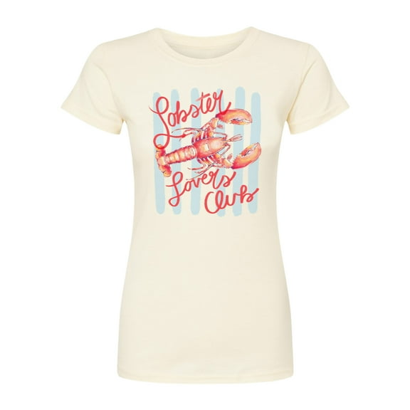 Instant Message - Lobster Lovers Club - Juniors Fitted Graphic T-Shirt