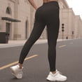 thumbnail image 4 of Women's V Waist High Waisted Seamless Leggings Scrunch Butt Workout Pants, 4 of 6