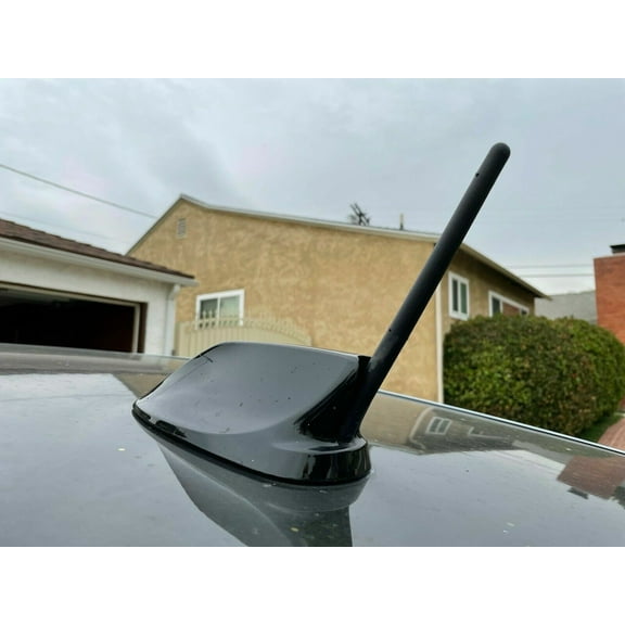 6 3/4" inch Short Black Antenna Mast Rod Radio AM/FM for BMW i3 2014-2021 – Great Looking Antenna Replacement – Weatherproof – Easy Setup – Enhanced Reception
