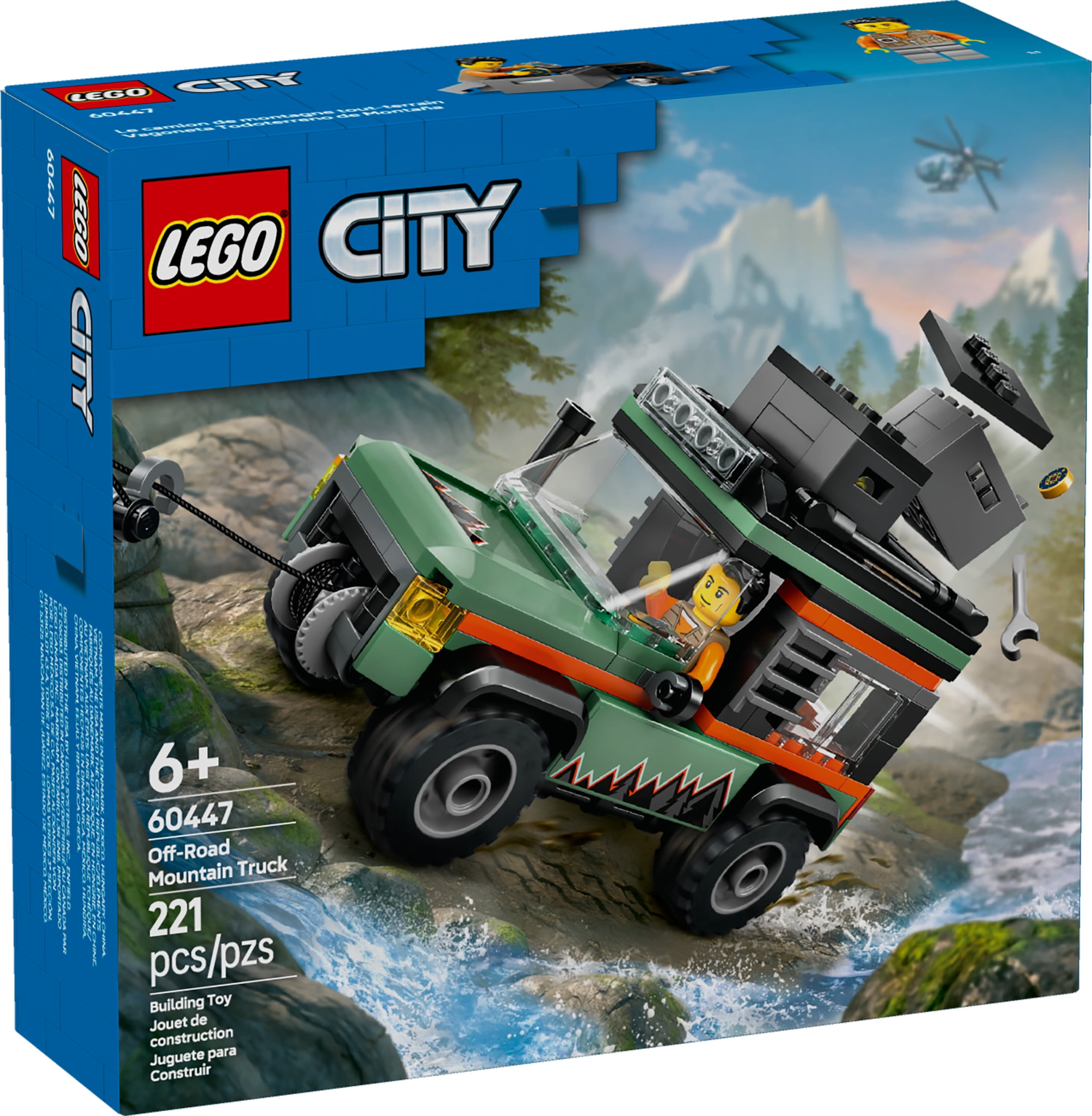 LEGO City OffRoad 4x4 Mountain Truck Toy  Building Toy Set for Kids, Boys and Girls, Ages 6+  Fun Gi(图3) LEGO City OffRoad 4x4 Mountain Truck Toy  Building Toy Set for Kids, Boys and Girls, Ages 6+  Fun Gi(图3)