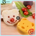 thumbnail image 2 of Mini Sandwich Cutter Cartoon Bear Lunch Baking Sandwich Sealer Bread Mold DIY Christmas Cookie Cutters Stamp Set Mould For Kids, 2 of 5