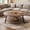 Rustic Brown, variant on iSunirm 35.4" Round Coffee Table with Storage, 2-Tier Small Modern Wood Coffee Tables for Living Room, Black Walnut
