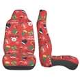 thumbnail image 4 of ZICANCN Car Seat Covers Front Seats Only, Red Christmas Elk Green Socks Automotive Seat Covers Protectors for Cars Trucks Suv 2 Pack, 4 of 8