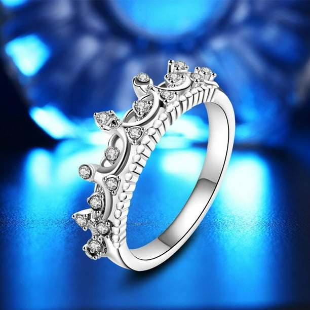 Cute crown shop rings