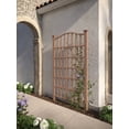 thumbnail image 2 of Vita 54" L x 96" H Concord Embossed Vinyl Trellis, Brown, VA84090, 2 of 6