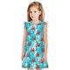 thumbnail image 1 of Balery Crab Swims In The Ocean Camisón de princesa para niñas, pijama de algodón con mangas abullonadas, suave y bonito.-Small, 1 of 6