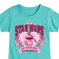 thumbnail image 3 of Star Wars - Valentine Bb8 Collegiate - Toddler And Youth Girls Fitted Short Sleeve Graphic T-Shirt, 3 of 5