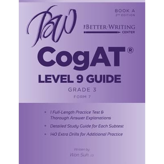 Pre-Owned CogAT Level 9 (Grade 3) Guide: Book A (Paperback) 1939750105 9781939750105