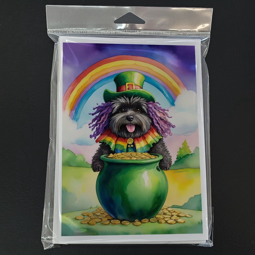 Puli St Patrick's Day Greeting Cards Pack of 8 7 in x 5 in