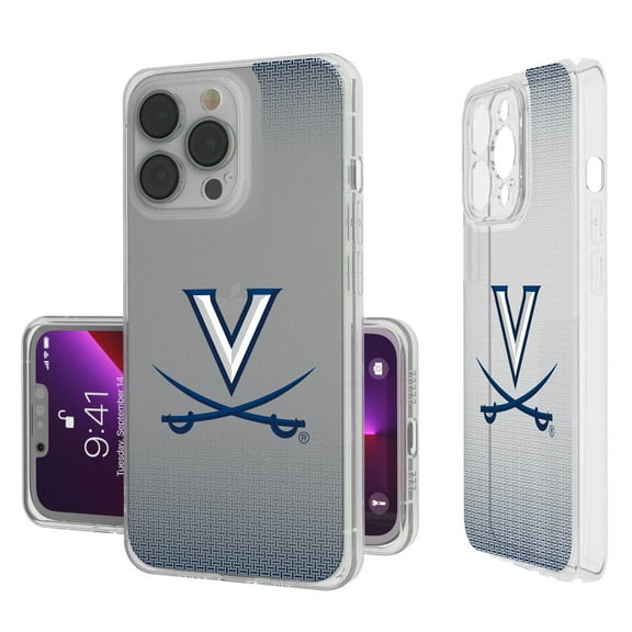 Virginia Cavaliers Linen Logo iPhone Clear Case