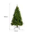 thumbnail image 3 of 6FT Artificial Christmas Tree, Spruce PVC/PE Xmas Tree with 1079 Cutting-edge and Metal Stand for Indoor and Outdoor, Party, Holiday Decoration, Green, 3 of 6