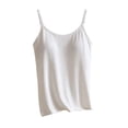 thumbnail image 5 of jjayotai Built in Bra Tank Tops for Women Adjustable Spaghetti Strap Tank Top Basic Undershirts Camis, 5 of 6