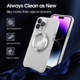 thumbnail image 2 of Magnetic for iPhone 14 Pro Max Phone Case, [Military Grade Drop Tested][Compatible with Magsafe] Camera Lens Protetion Translucent Matte Slim Case for iPhone 14 Pro Max Case (6.7"), Clear, 2 of 12