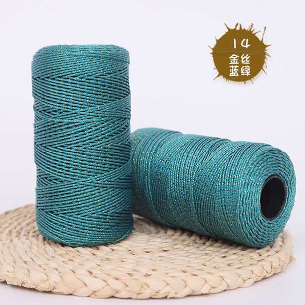 Xiao Hua Hilo sencillo azul verdoso de 100 g: una opción ideal para hilos de lujo de alta gama, hilos para tejer suéteres, suéteres hechos a mano, bufandas y proyectos de artesanía cómodos.