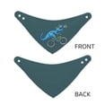 thumbnail image 6 of Kll Fun Riding Dinosaur Dog Bandanas,Triangle Reversible Pet Scarf For Small Medium Large And Extra Large Dogs-Small, 6 of 7