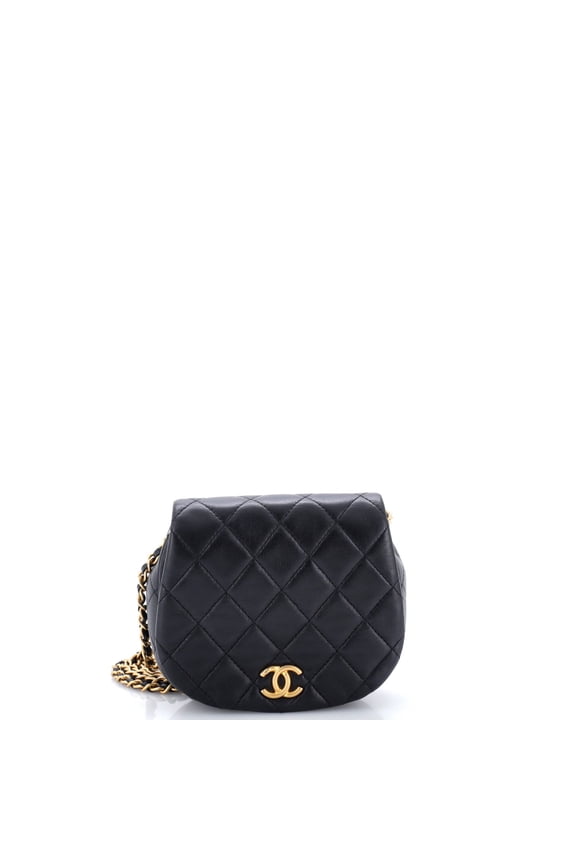 Pre-Owned Coco Mail Clutch with Chain Quilted Calfskin Small By Rebag