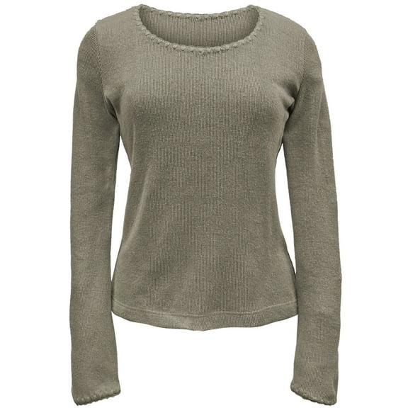 Hemp Natural- Juniors Long Sleeve T-Shirt - Small