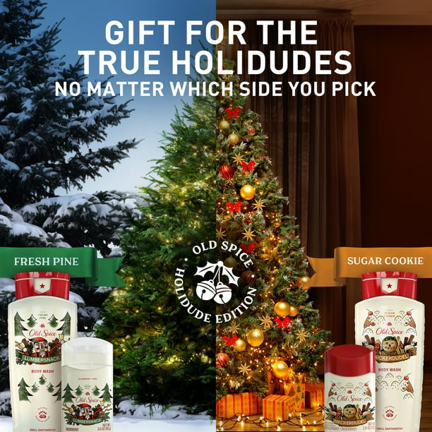 Old Spice Holiday Gift Pack for Men, LumberSnack, Body Wash, Aluminum Free  Deodorant, 2-Pack, Holidudes Limited Edition