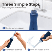 LUXE Bidet Portable Travel Bidet - 450-mL Capacity, Non-Slip, Ergonomic Bottle with Retractable Nozzle and High-Quality Storage Bag