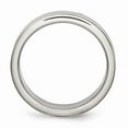 thumbnail image 2 of Stainless Steel 6mm Grooved and Black Rubber Band Size: 9; for Adults and Teens; for Women and Men, 2 of 6