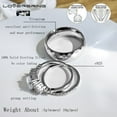 thumbnail image 3 of Wedding Ring Sets His And Hers Couples Women Diamond Sterling Silver White Cz Man Titanium Wedding Bands, 3 of 10