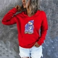 thumbnail image 4 of Mujeres Otoño Invierno Suelto Festvial Impresión Crop Workout Manga larga Sudadera con capucha Tops Pullover Blusa Fridja  bvmnju6133, 4 of 5