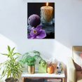 thumbnail image 5 of FCXZI Canvas wall art purple orchid decoration aromatherapy indoor art wall decoration home is suitable for living room, bedroom, office, dining room, club decoration, canvas hanging paintings, 5 of 5