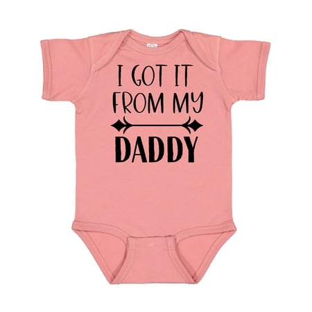 

Inktastic I Got It From My Daddy Gift Baby Boy or Baby Girl Bodysuit
