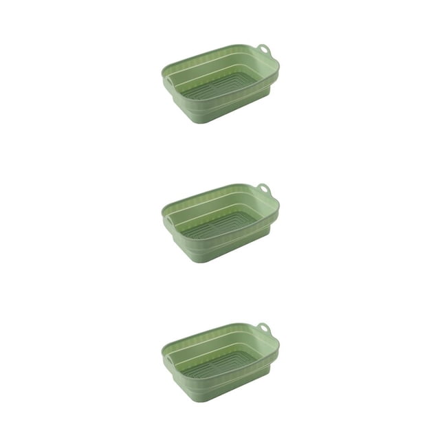 Cesta de silicona Yuarrent para freidora de aire olla plegable para pizza molde para pollo frito resistente al calor