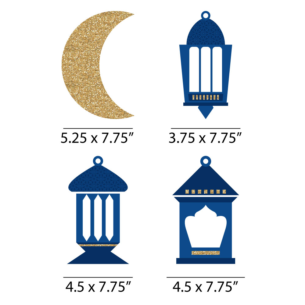 Big Dot of Happiness Ramadan - Lantern Decorations DIY Eid Mubarak Party Essentials - Set of 20 - image 2 of 6