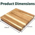 thumbnail image 2 of 3-Pack Cheese Board Set – 9x7.9 Inch Acacia Wood Cutting Boards with Knives, Charcuterie Board Sets for Housewarming, New Home & Wedding Gifts, 2 of 7