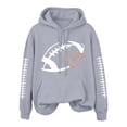 thumbnail image 2 of LIZUOJUN Oversized Football Sweatshirt for Women Hooded Pullover with Pockets Soft Cotton Blend Casual Game Day Outfits for Women Fall Winter 2026 XS, 2 of 9