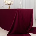 thumbnail image 4 of BalsaCircle 90x156 in Burgundy Premium Scuba Polyester Rectangle Tablecloth Party Events Reception Decorations Supplies, 4 of 8