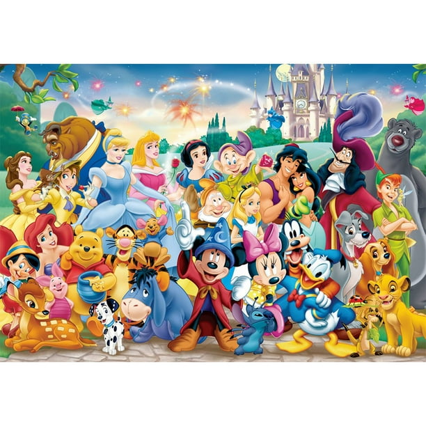 Dibujos Animados Punto Cruz Hilo Algodón 11CT Bordado Impreso DIY (100x71cm)