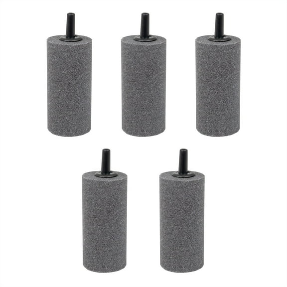 Aqua Dream Air Stone 1 Inch Short Cylinder Diffuser for Fish Tank Aquarium Air Pump One Pack of 5pcs