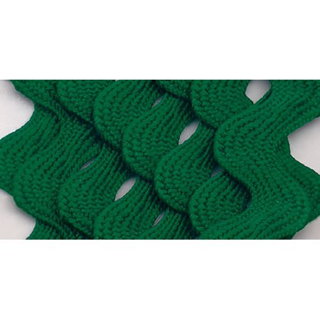 Wrights 1/2" Emerald Polyester Rick Rack 2-1/2 Yards