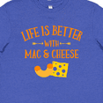 thumbnail image 4 of Inktastic Life's Better Mac & Cheese Youth T-Shirt, 4 of 5