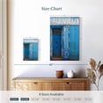 thumbnail image 3 of Elephant Stock Au Vieux Blue Door Wall Art - Vertical Canvas Wall Art - Living Room Wall Decor - Architecture Canvas - Blue And Gray Decor By Sossi Madzounian - 8" x 12", 3 of 4