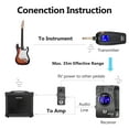 thumbnail image 4 of AROMA AROMA Système Audio Sans Fil pour Guitare avec Transmission 4 Canaux, Batterie Rechargeable Intégrée, et Écran LCD pour Guitares et Instruments de Basse, 4 of 6